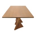 Ver imagem 4 de Mesa de Jantar Dubai Base em Madeira Maciça Tampo Ret.- Amêndoa - Tampo 220x90cm Laminado Cinamomo
