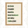 Quadro Moldura Dourada Oxóssi Frase 45x34cm:com Vidro - 2