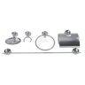 Kit Acessórios para Banheiro Aço Inox 5 Peças Junior Cod02 - 1