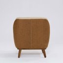 Ver imagem 3 de Poltrona Decorativa Pauline D07 Corano Terracota e Linho Marfim - D’Rossi