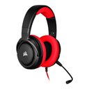 Ver imagem 2 de Headset Gamer Corsair HS35 Stereo Switch/PC/Mobile Preto/Vermelho Drivers 50mm, CA-9011198-NA