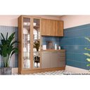 Ver imagem 1 de Cozinha Completa Botanic 4 Peças (1 Armário + 1 Balcão + 1 Cristaleira + 1complemento) M656