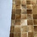 Ver imagem 4 de Tapete de Couro Marrom 2,00x3,00 sem Borda Quadros 5x5cm