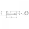 Soquete de Impacto Sextavado Longo 5mm Encaixe 1/4" Tramontina PRO - 2