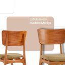Ver imagem 4 de Sala de Jantar Venus 8 Lugares Tampo MDF Cadeiras Viena Gold Estofadas Imbuia 220cm Moderna