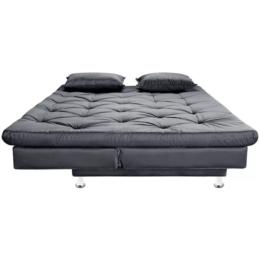 Sofá Cama 3 Lugares Multiuso Sued Premium:cinza - 4