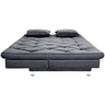 Sofá Cama 3 Lugares Multiuso Sued Premium:cinza - 4