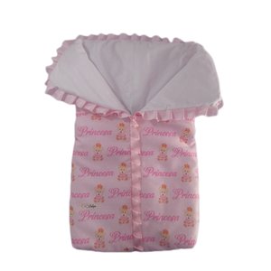 Saco de Dormir para Bebê com Ziper Estampa Ursinha Princesa