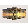 Quadro Decorativo - Árvore da Vida - 5 Peças - 1