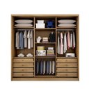 Ver imagem 4 de Guarda Roupa Casal com Espelho 3 Portas 8 Gavetas - Medelim-cumaru - Móveis Novo Horizonte