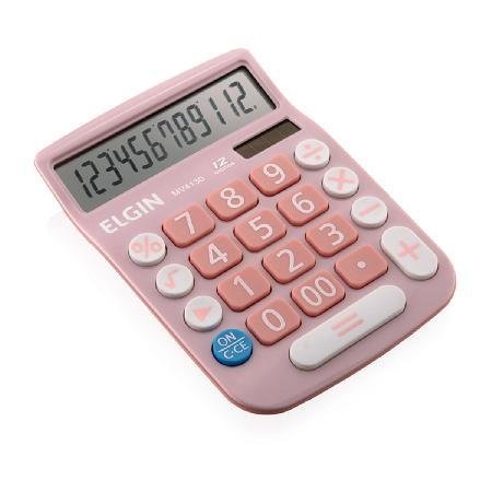 Calculadora De Mesa 12 Da Gitos Mv-4130 Rosa | MadeiraMadeira