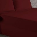 Ver imagem 2 de Jogo de Cama Casal Nobre 3 Peças Luva de Box 55cm de Altura Malha 100% Algodão - Vinho