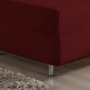 Ver imagem 3 de Jogo de Cama Casal Nobre 3 Peças Luva de Box 55cm de Altura Malha 100% Algodão - Vinho