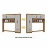 Guarda-roupa Modulado 5 Portas 2 Gavetas Carioca Móveis - 3
