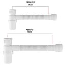 Ver imagem 6 de Tanque de Plástico 22l Branco + Torneira Duas Saídas + Sifão Sanfonado com Copo Branco + Veda Rosca