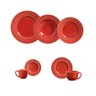 Aparelho de Jantar Roma Vermelho 42 Peças Porto Brasil - 1