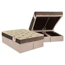 Ver imagem 1 de Conjunto Box Baú Queen: Colchão Espuma Orthoflex D33 Comfortpedic Line + Base Crc Suede Clean (