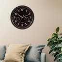 Ver imagem 2 de Relogio Analogico de Parede Vintage Termometo e Higrometeo Decorativo Preto Sala Escritorio