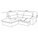 Ver imagem 2 de Sofá 3 Lugares Retrátil Reclinável Chaise Esquerdo 243cm Solin F04 Veludo Marrom Escuro - Lyam Decor