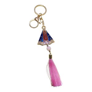 Chaveiro Religioso Nossa Senhora Aparecida Franja Rosa