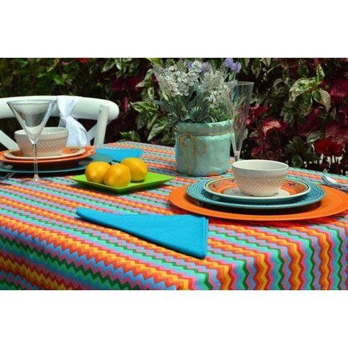 Toalha de Mesa Quadrada Xadrez Rosa 4 Lugares - 1,30 - 1,30