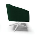 Ver imagem 6 de Poltrona Decorativa Base Giratória Cromada Stella Bouclê Verde D03 - D'Rossi