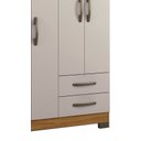 Ver imagem 4 de Guarda-Roupa 4 Portas NT 5005 Freijó com Off White - Notável