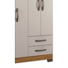 Guarda-Roupa 4 Portas NT 5005 Freijó com Off White - Notável - 4