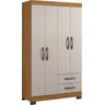 Guarda-Roupa 4 Portas NT 5005 Freijó com Off White - Notável - 1