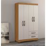 Guarda-Roupa 4 Portas NT 5005 Freijó com Off White - Notável - 2
