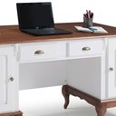 Ver imagem 5 de Escrivaninha de Madeira Hannover com 2 Portas e 2 Gavetas com Tampo Estendido 60813te