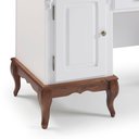 Ver imagem 4 de Escrivaninha de Madeira Hannover com 2 Portas e 2 Gavetas com Tampo Estendido 60813te