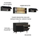 Ver imagem 5 de Cozinha Compacta Reims com Armário e Balcão Preto Madesa