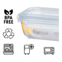 Ver imagem 7 de Pote Fliplock em Plástico Transparente 1800 Ml Rischioto