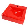 Cuba de Apoio com Pia Quadrada (Vermelha) - 1
