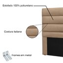 Ver imagem 4 de Cabeceira Solteiro 0,90m Las Palmas Suede - Pallazio Bege