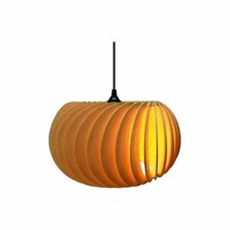 Lustre Pendente em Madeira - Stick Big Turbine - Marfim - 3