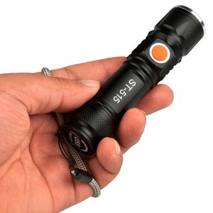 Mini Lanterna  Super Potente Led T6 Recarregável USB com Zoom