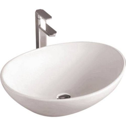 Cuba de Apoio Manplex Oval 7007 Porcelana Branca