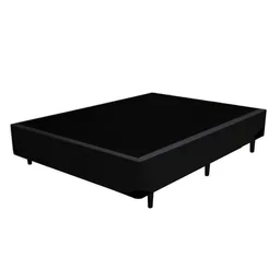 Base Box Casal Corino / Poliéster Preto 138x188x42 - 1
