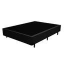 Ver imagem 1 de Base Box Casal Corino / Poliéster Preto 138x188x42