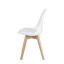 Ver imagem 4 de Kit Polipropileno Sala de Jantar Eames 90cm com 4 Cadeiras Saarinen Brancas
