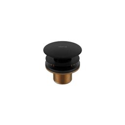 Valvula de Escoamento Luxo para Lavatorio/Cuba/Bide Black Matte - Deca - 1