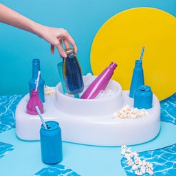 Aquabar Mesa Flutuante Usare Cooler Piscina Bóia Térmico Branco - 4