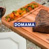 Tábua de Churrasco Retangular em Madeira de Eucalipto 45x33xcm com Divisória para Farofa Essence - 6