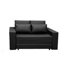 Ver imagem 1 de Sofá Cama Castor Casal Salerno Corano Preto 2 Lugares