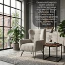 Ver imagem 4 de Poltrona Decorativa Malta Pes Ferro Linho Tcs 701 Moll