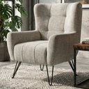 Ver imagem 5 de Poltrona Decorativa Malta Pes Ferro Linho Tcs 701 Moll