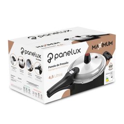 Panela de Pressão Fechamento Externo 4,5L Antiaderente Preto Maximum Panelux - 2