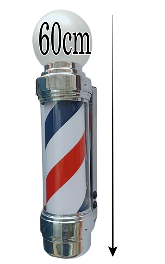 Barber Pole Giratório 60cm Bivolt + Barber Mini 30cm Oferta. - 6